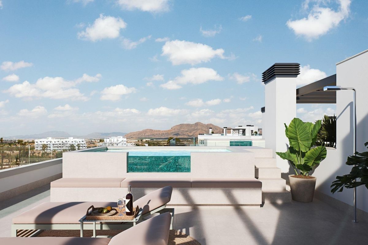 Moderne keuken in penthouse Torre Pacheco