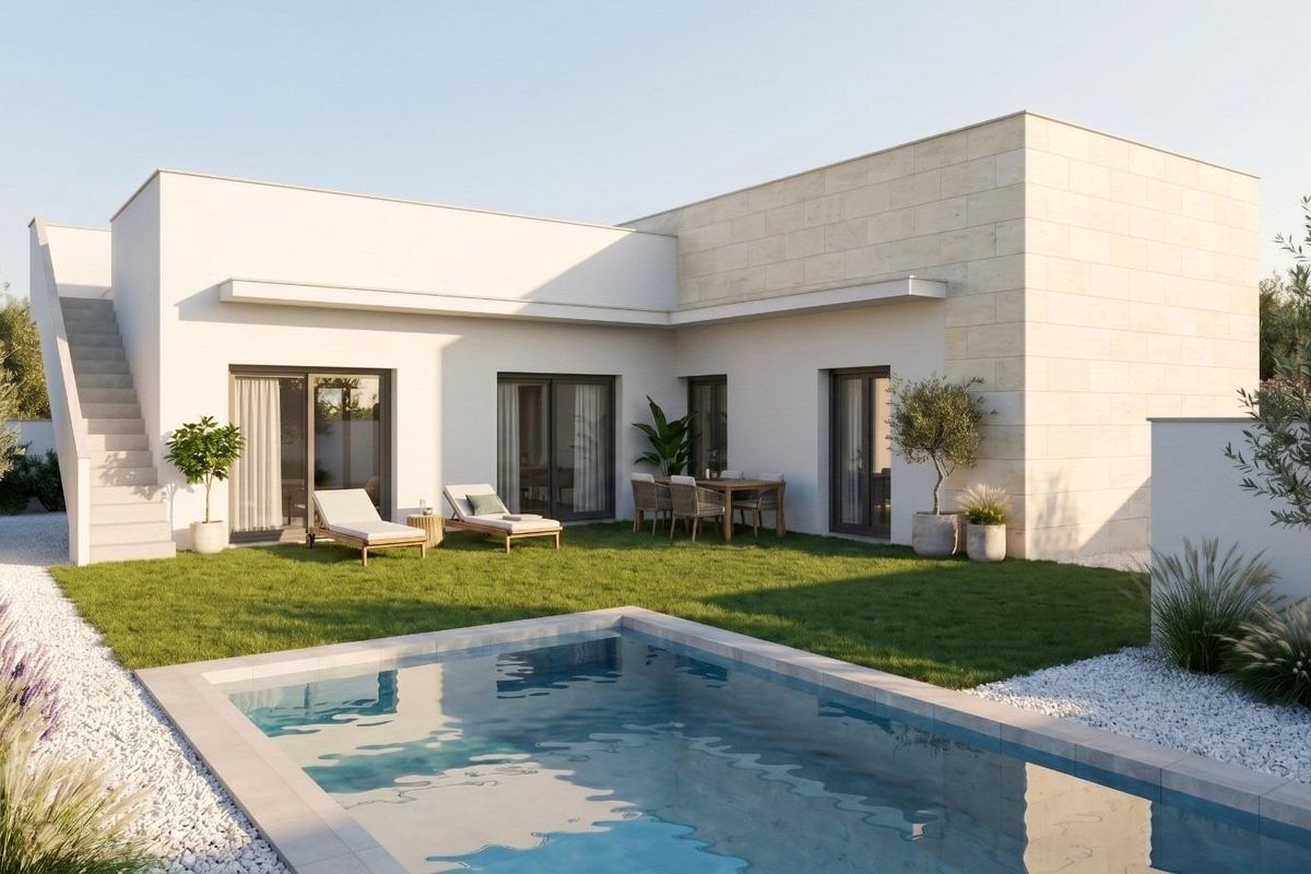 Development of 2 newly built detached villas with private swimming pools at the Mazarrón Country Club