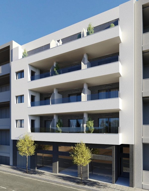 Modern apartment exterior in Torrevieja