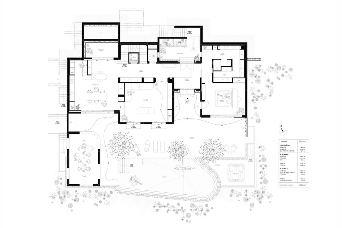 Moderne villa met grote terrassen