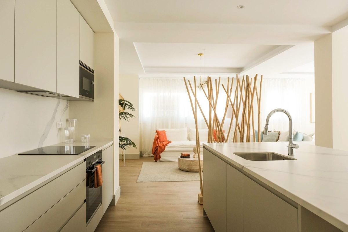 Badezimmer der Erdgeschosswohnung in Malaga