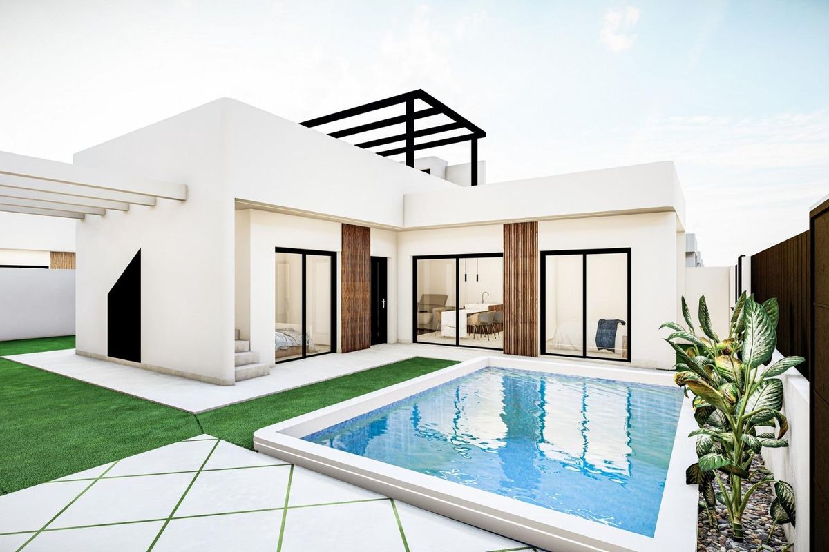 New Build Independent Villas with Private Pool and Solarium in Roldán, Torre-Pacheco