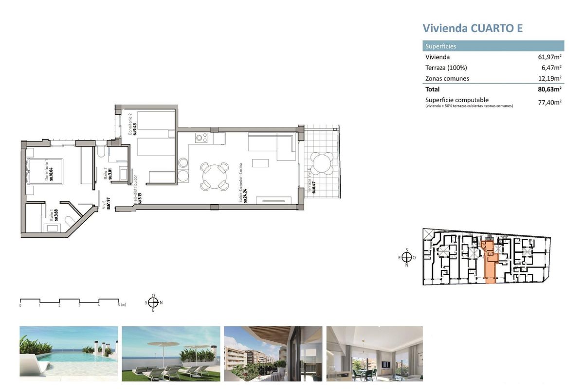 Ruhige Wohngegend des Penthouses in Guardamar