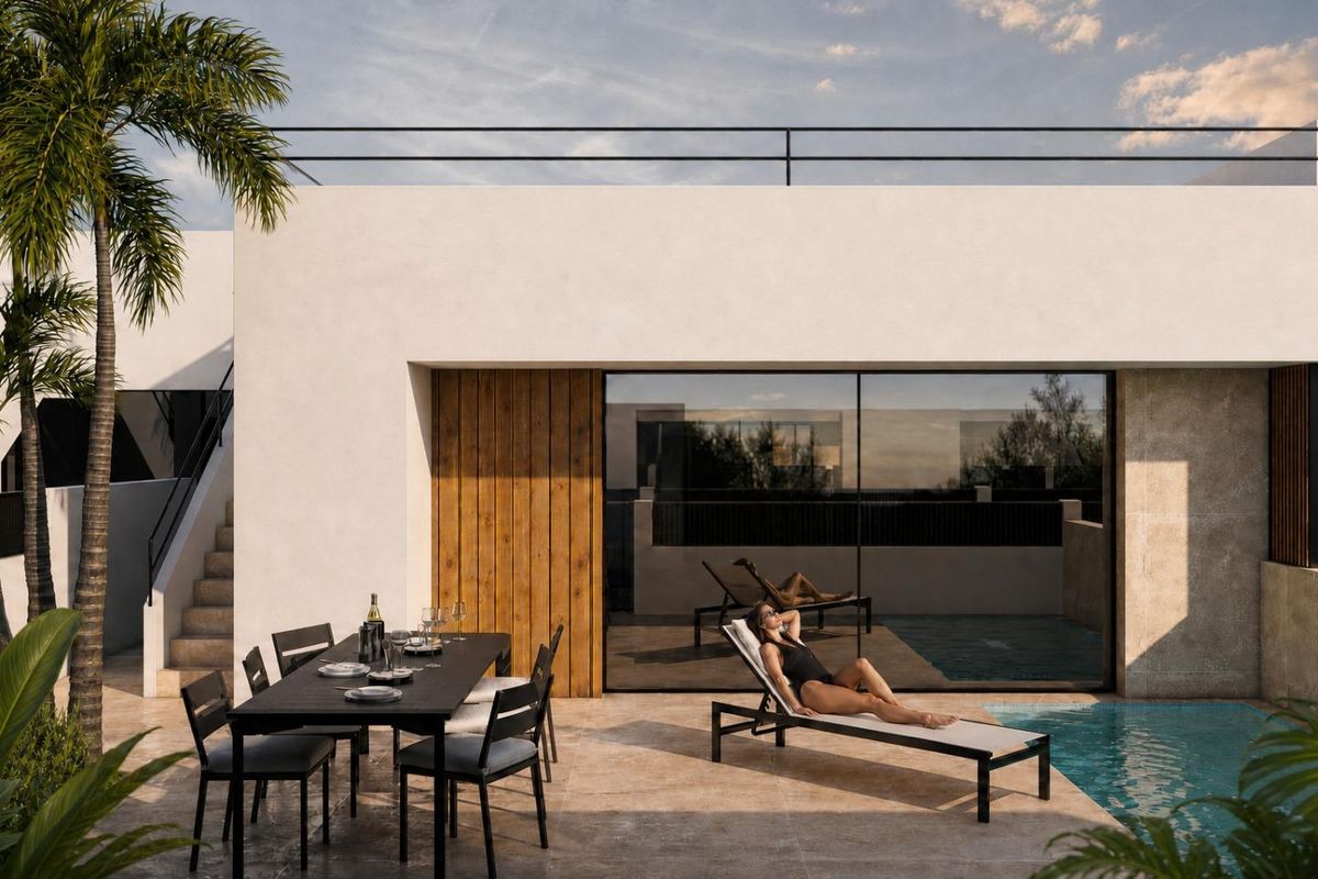 Modern villa interior living space