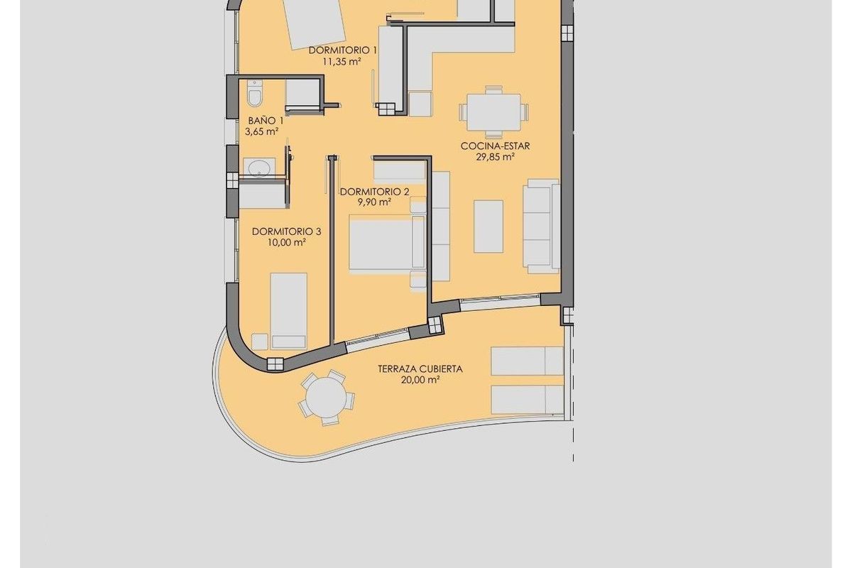 Apartman Los Alcazares közel a tengerhez