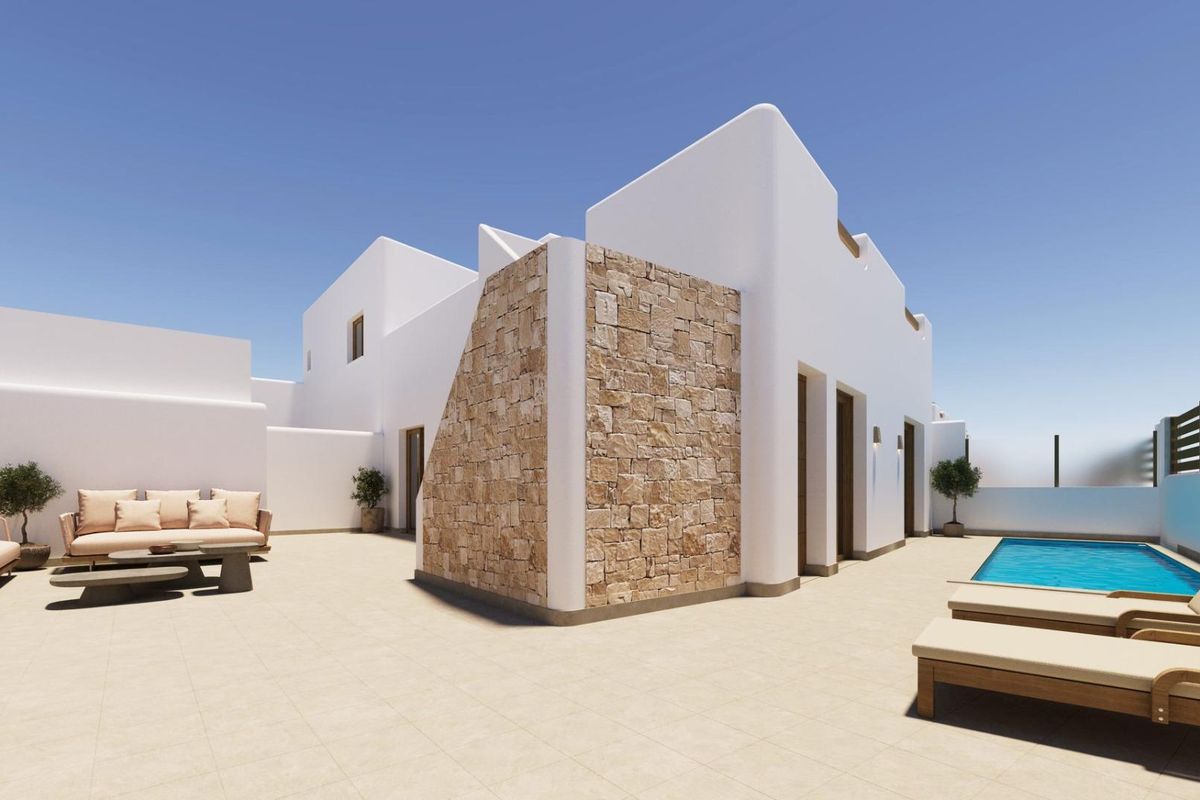 Privater Pool im Bungalow in Torre Pacheco