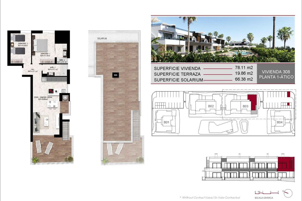 2-Hálószobás Bungalow Rojales Terasz - Kép 10