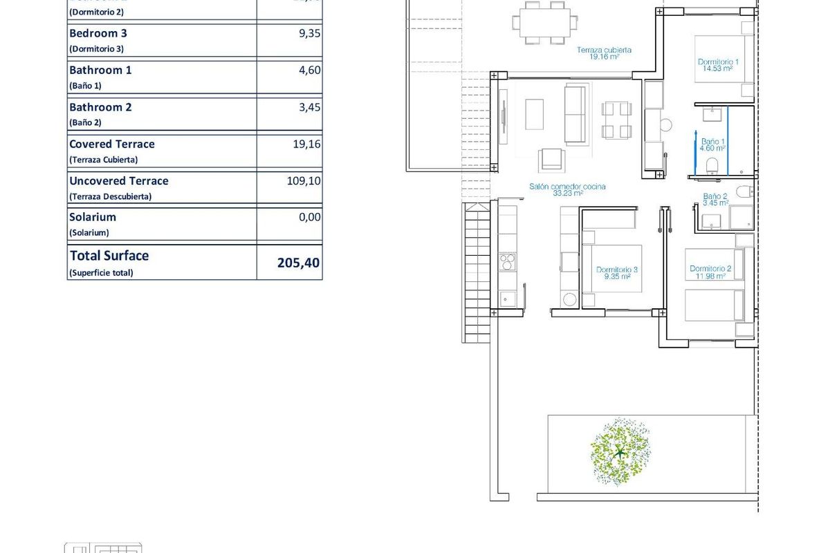 3 Hálószobás Földszinti Apartman Torre de la Horadada Terasz - Kép 14