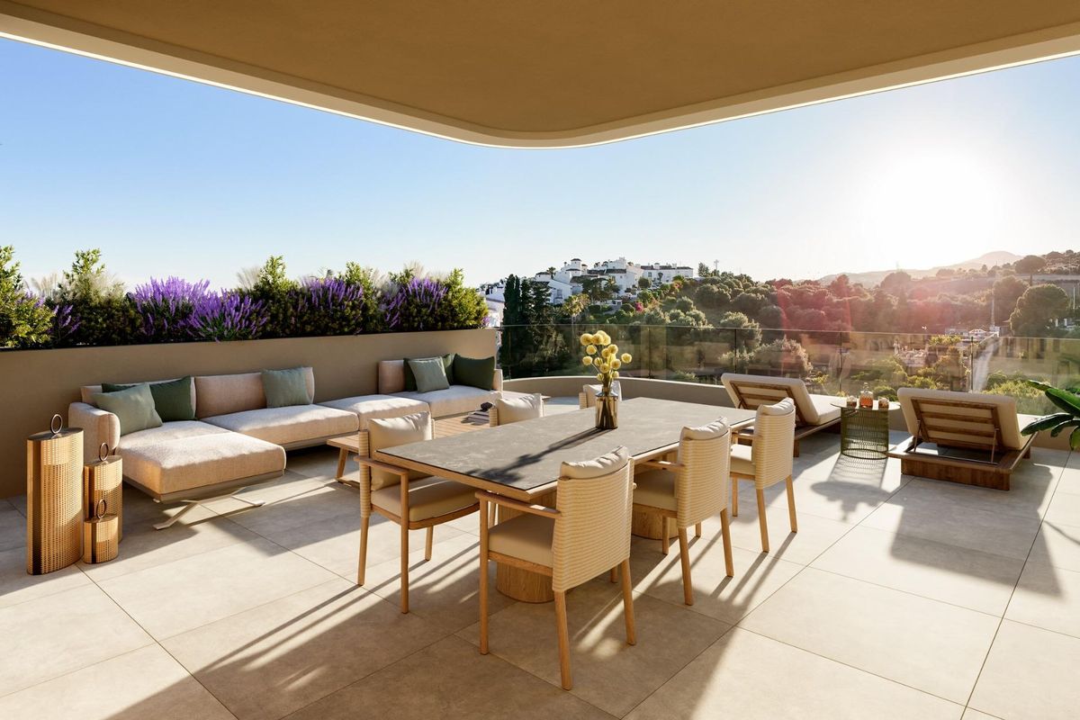 Private parking area of Estepona villa