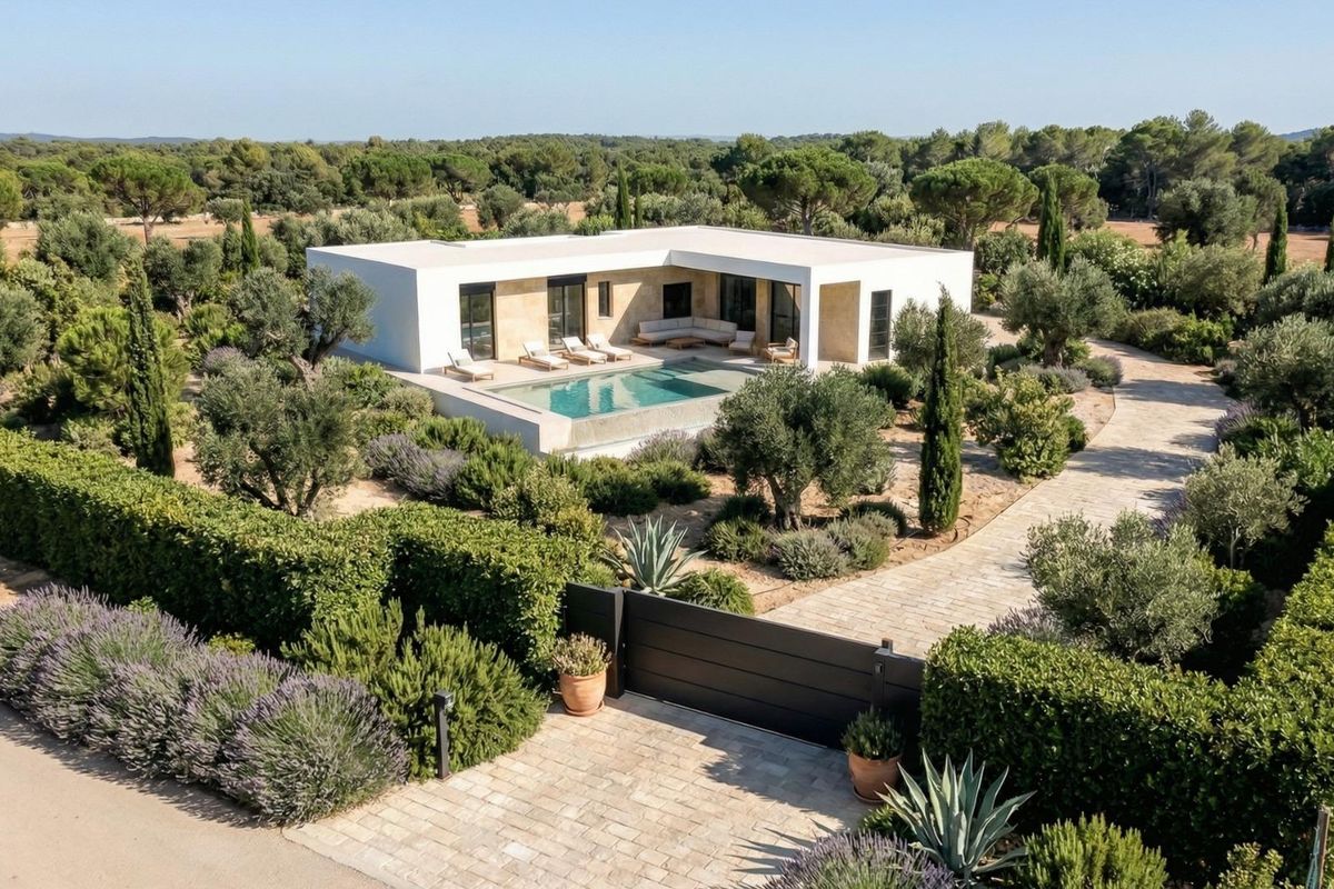 Spacious single-story villa in natural setting