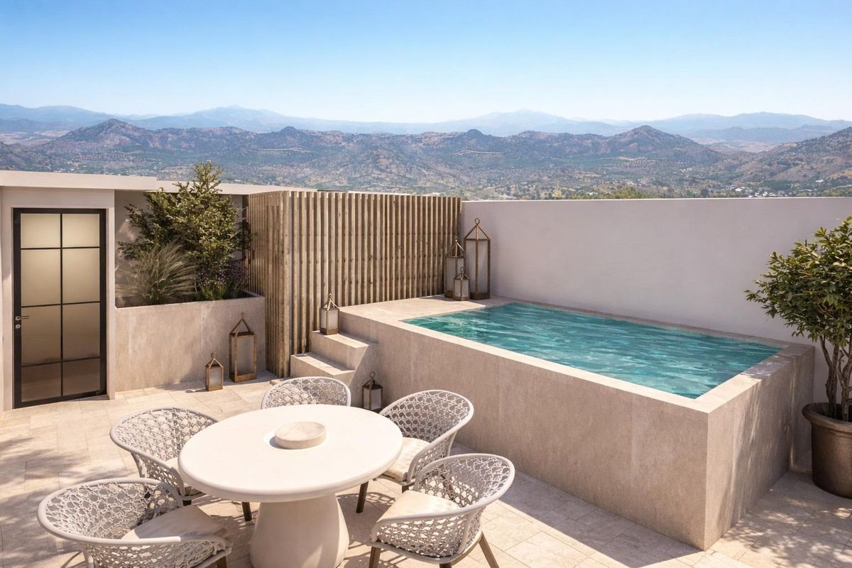 Elegant living room in Monda property