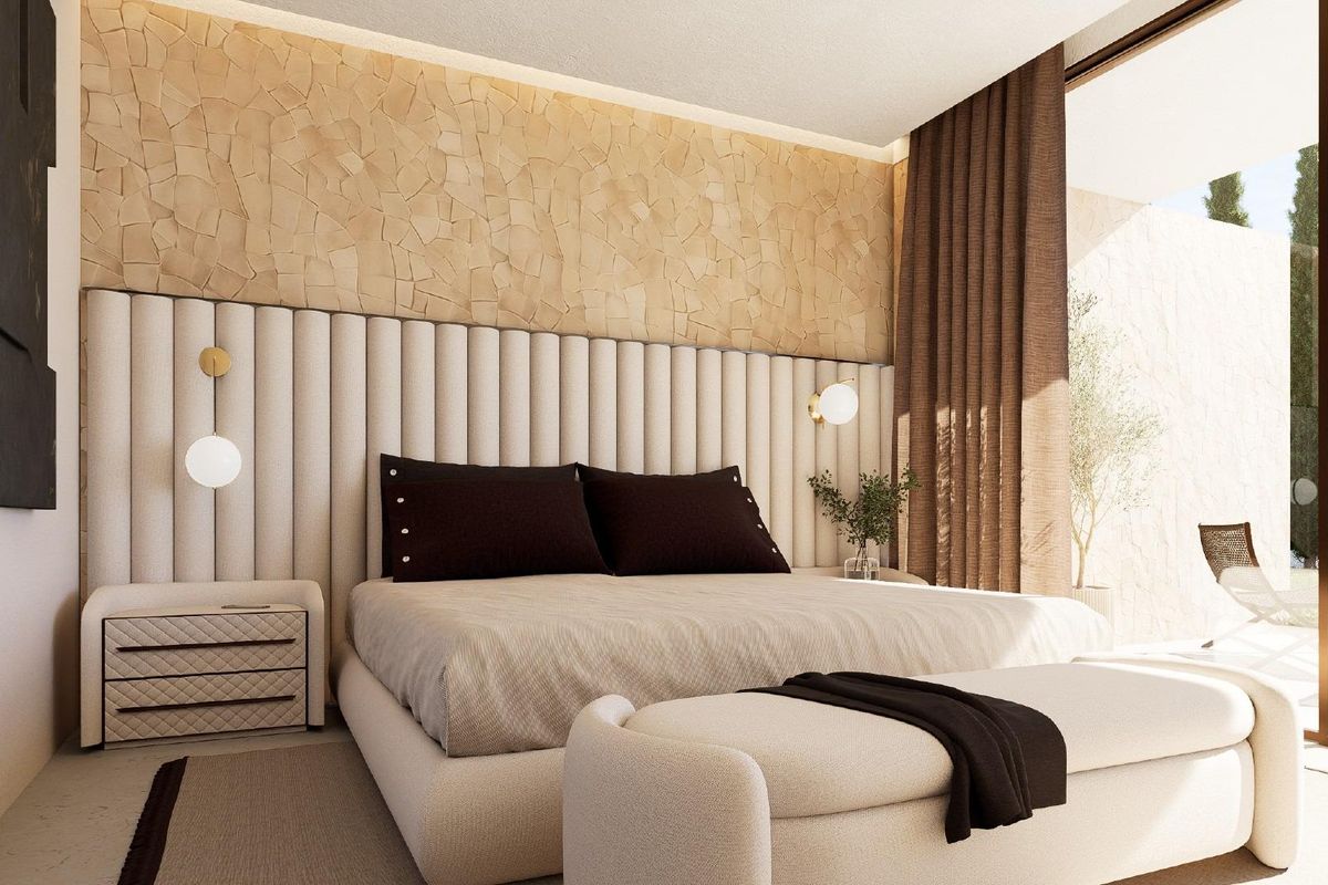 Master bedroom with ensuite bathroom