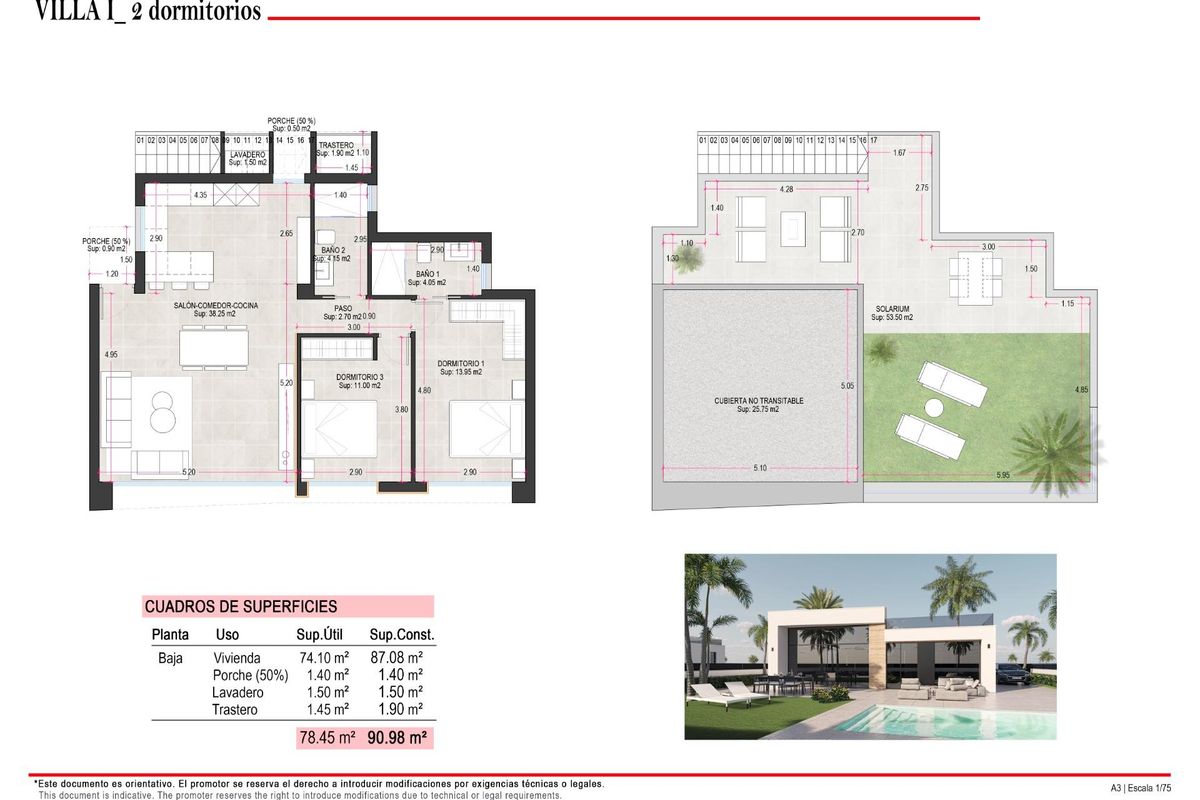 2-Bedroom Villa in Alhama De Murcia