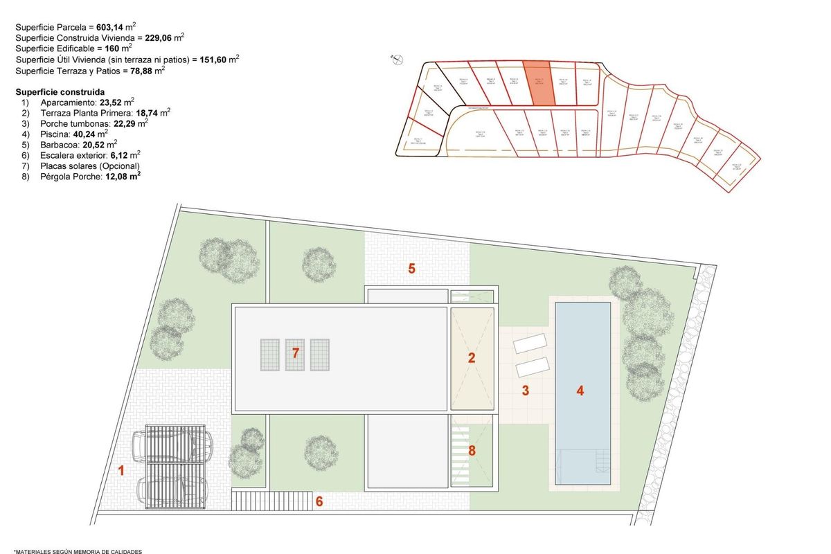 Ingang van villa met moderne stijl