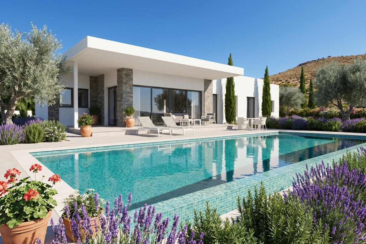Exterior view of 3-bed villa in Pinoso
