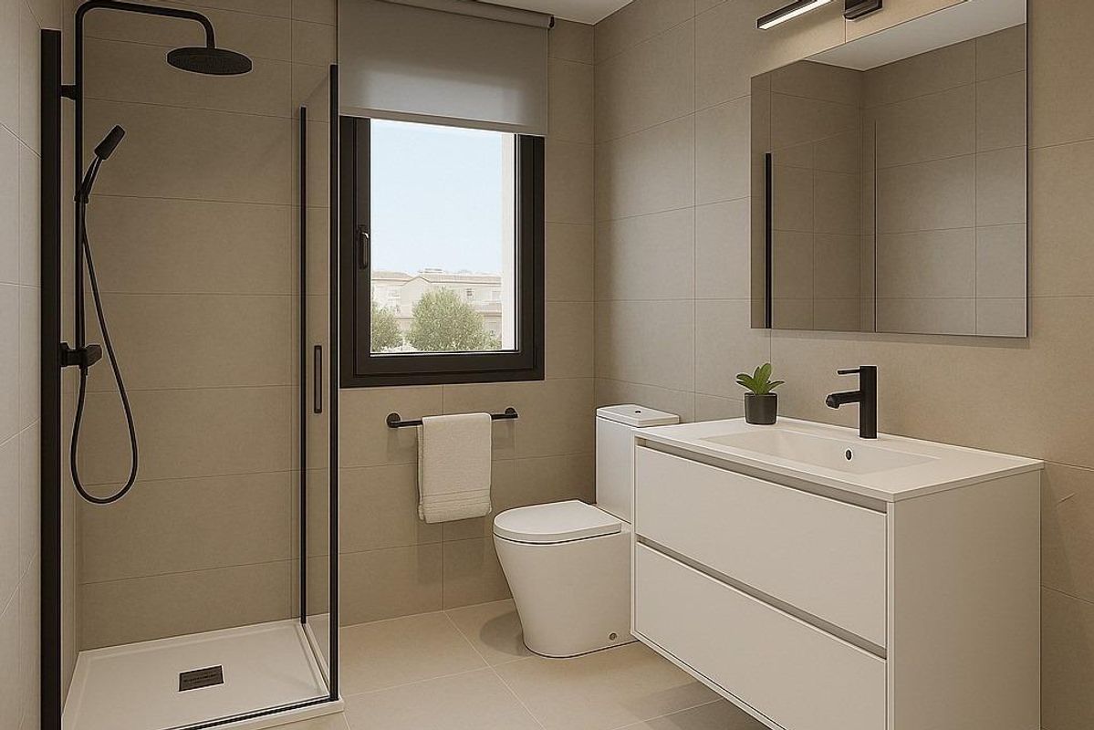 Modern kitchen space in Puerto de Mazarrón apartment