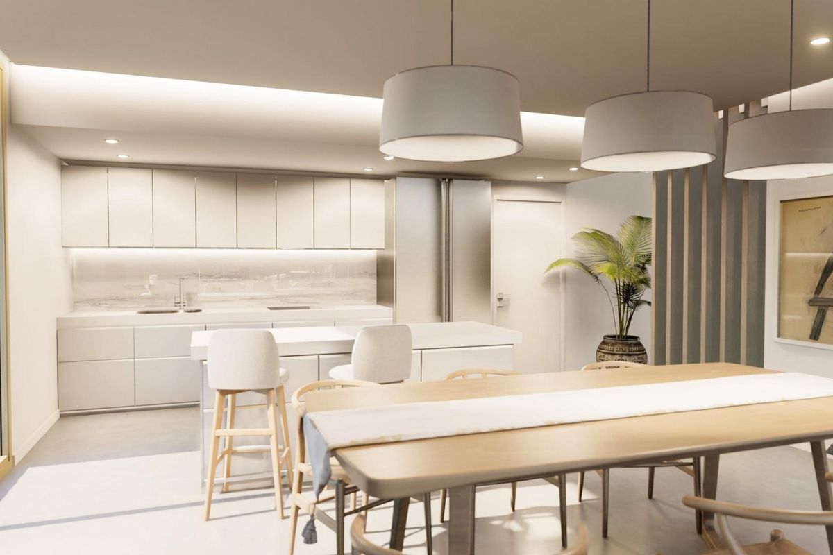 Stijlvolle keuken met moderne accessoires en open indeling, perfect voor entertainment in Algorfa, Costa Blanca Zuid.