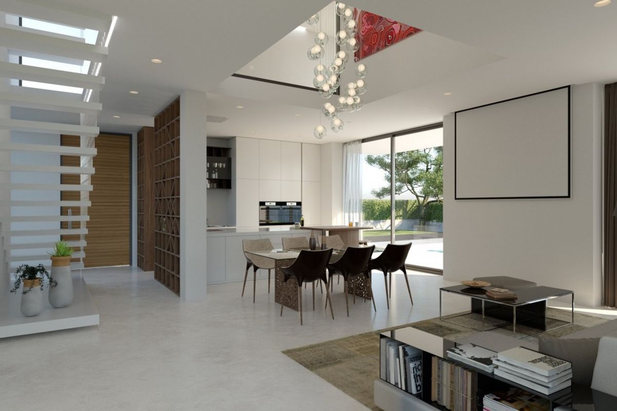 Slaapkamer in villa nabij het strand