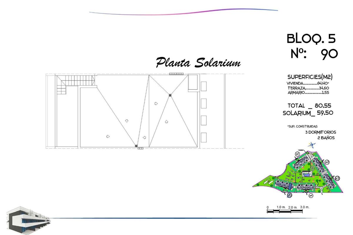 Mini golf area in El Raso residential complex