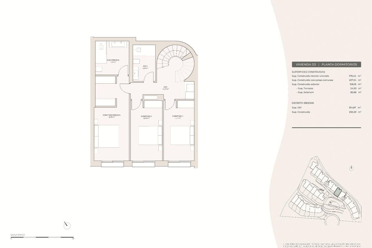 Hauptschlafzimmer mit Meerblick