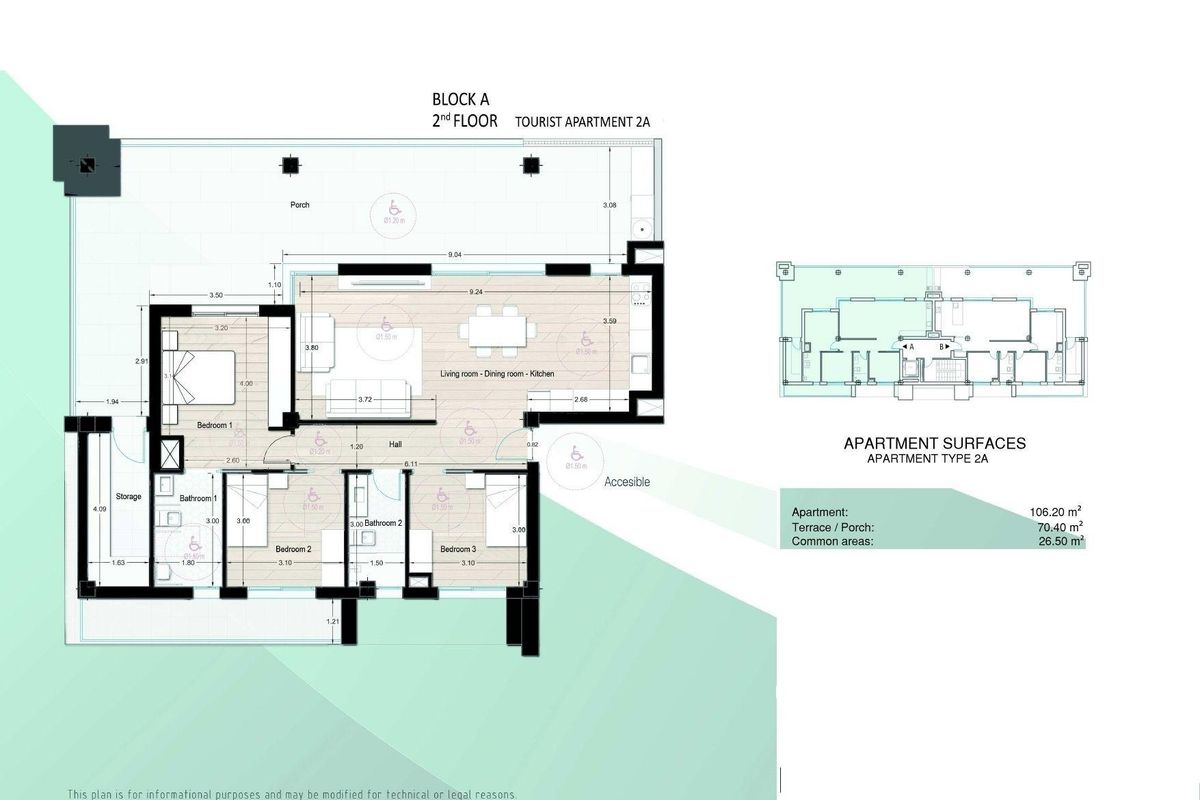 Entrance to apartment with security door