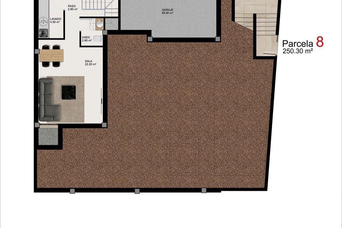 Ruime woonkamer in Benijofar villa