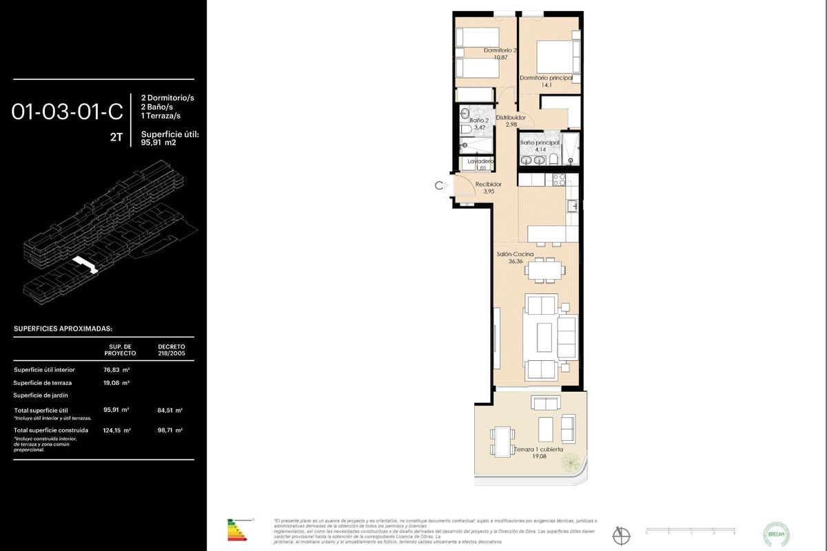 Proximity to Malaga city from Torremolinos apartment