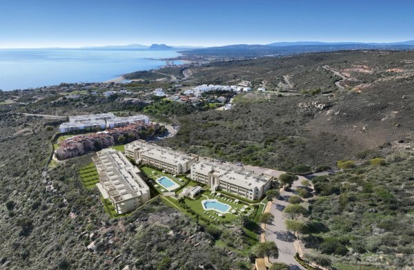 Modern apartment exterior in Manilva