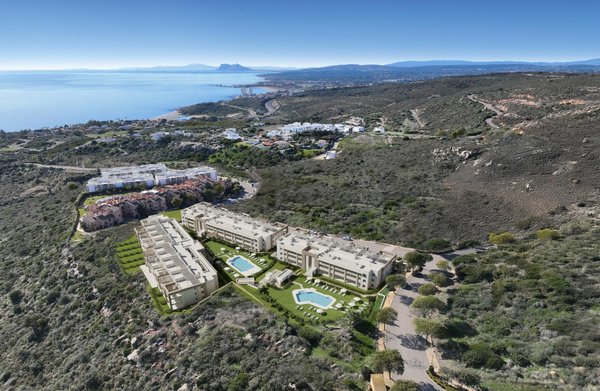 Modern apartment exterior in Manilva