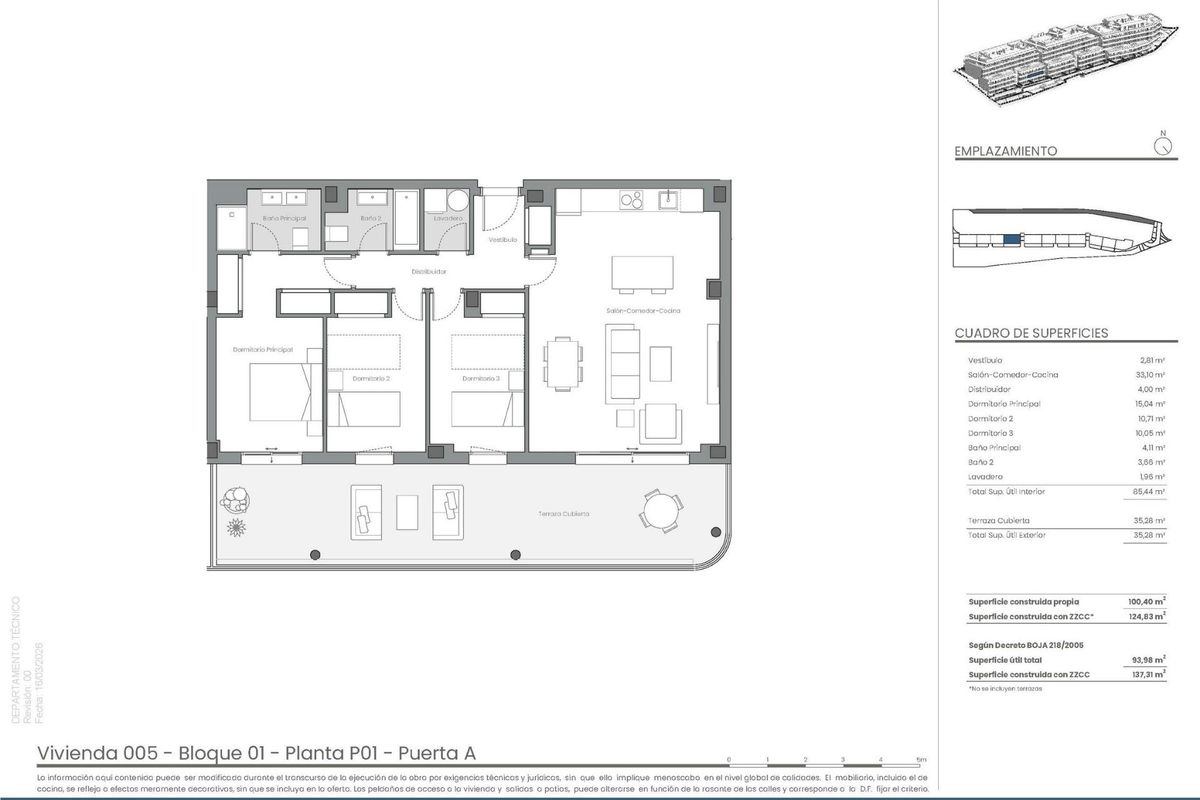 Eingangsbereich des Apartments in Estepona