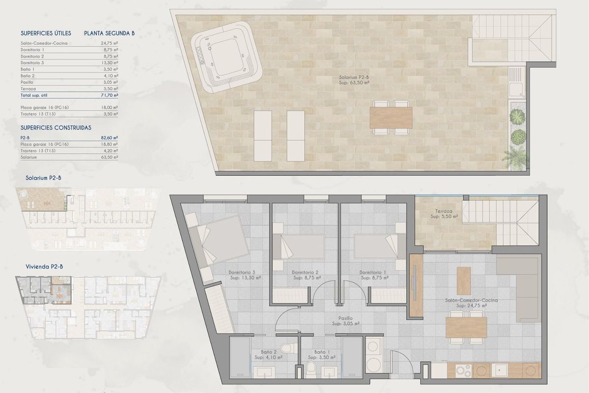 Penthouse entrance in San Pedro