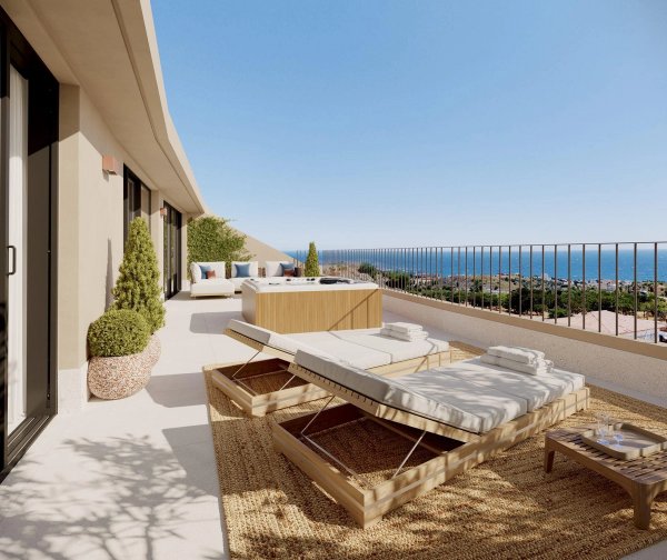 Penthouse met zeezicht in Fuengirola