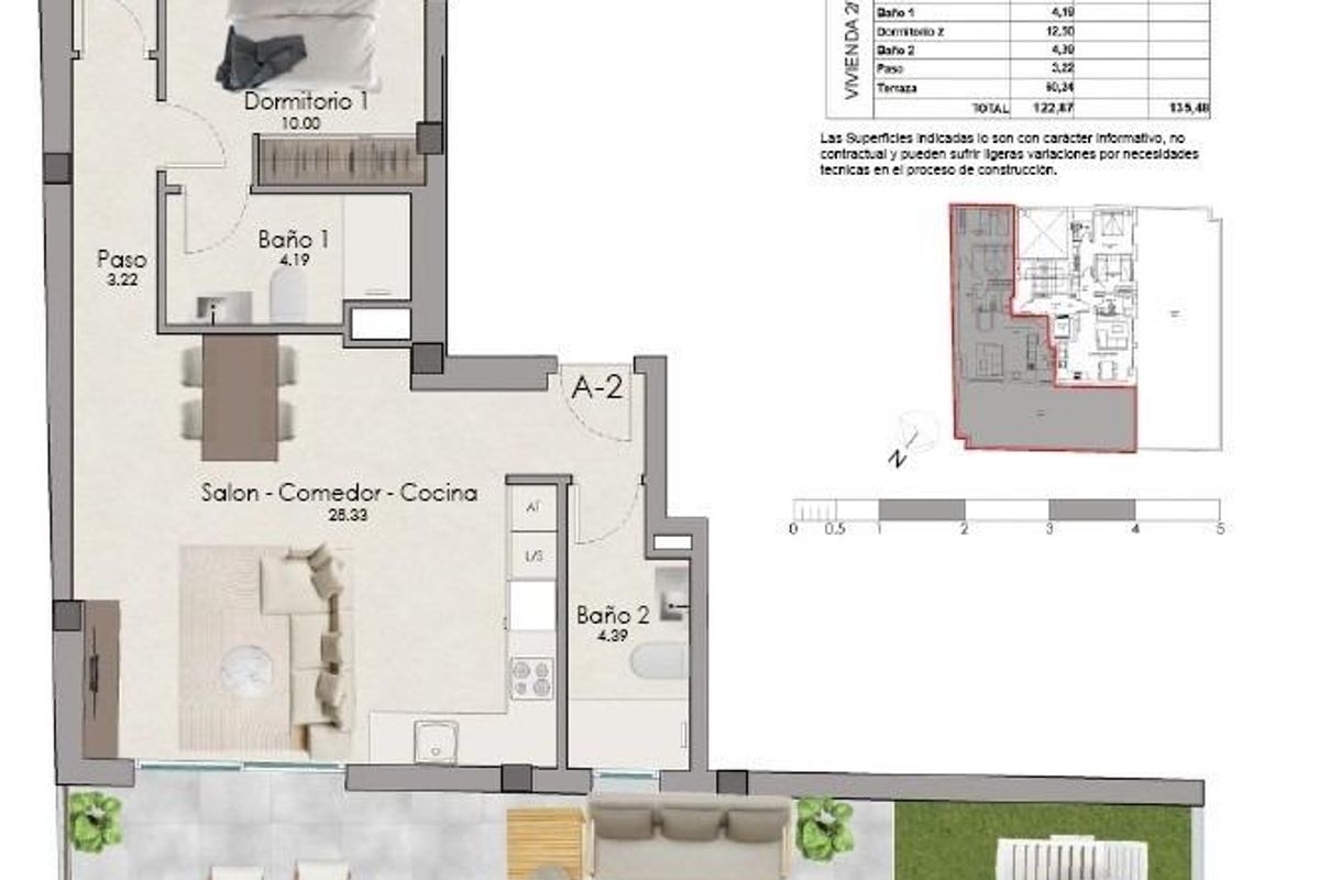 Buitenzijde van penthouse complex Santa Pola