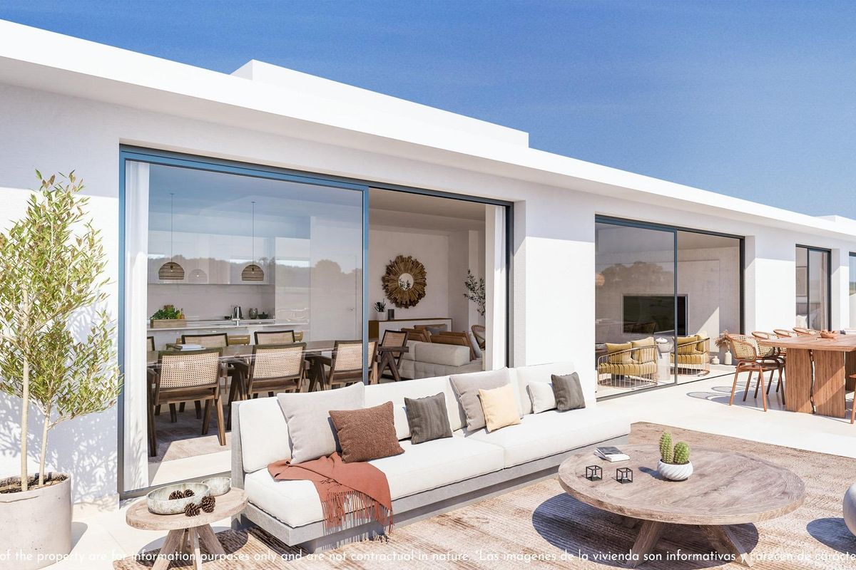 3 hálószobás penthouse nappalija Fuengirola