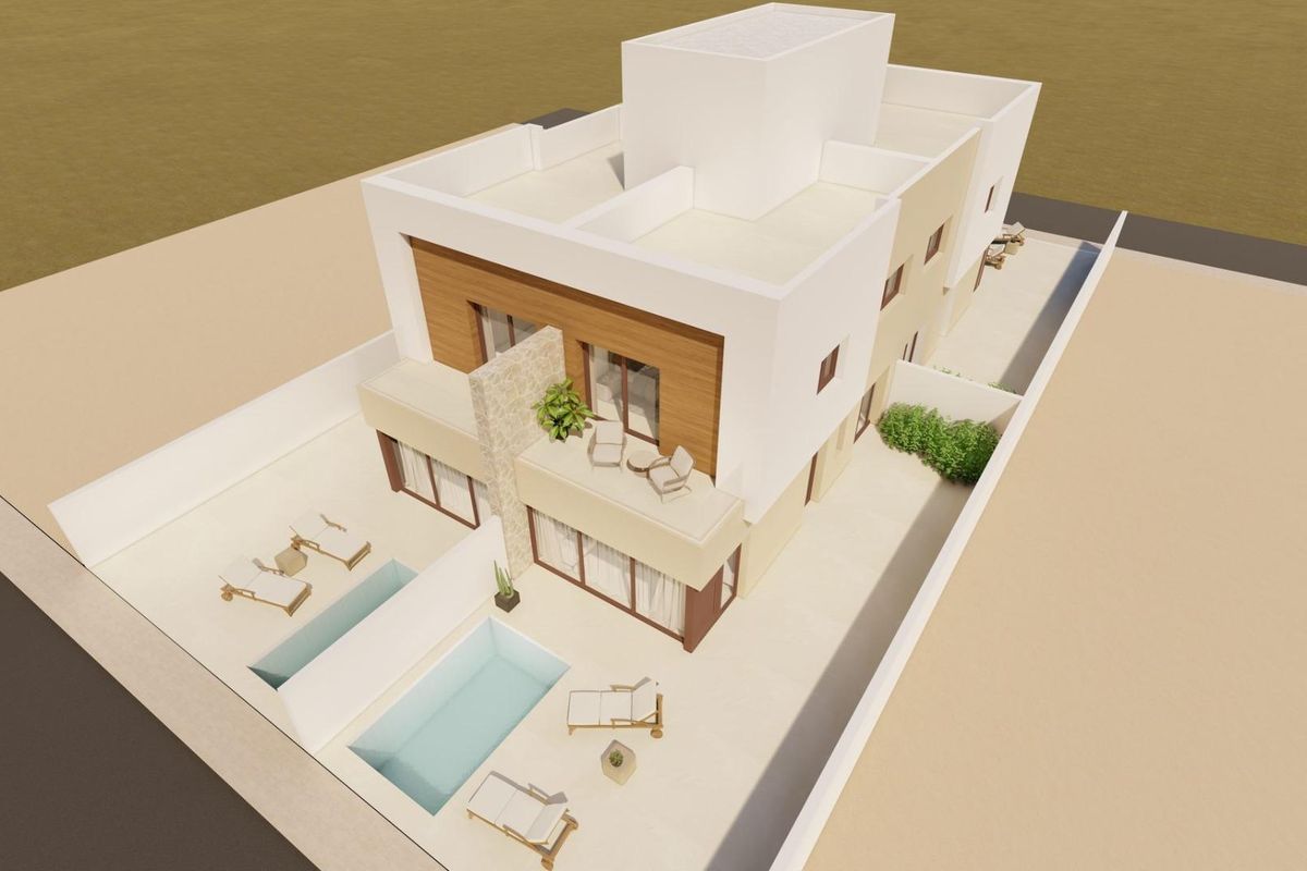 Modern quad villa terasszal San Javier