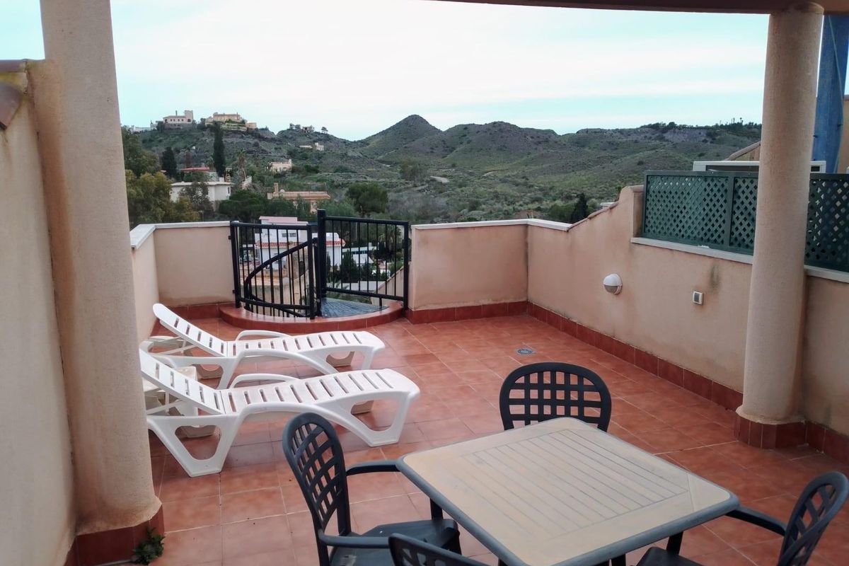 Wohnzimmer des Apartments in Aguilas