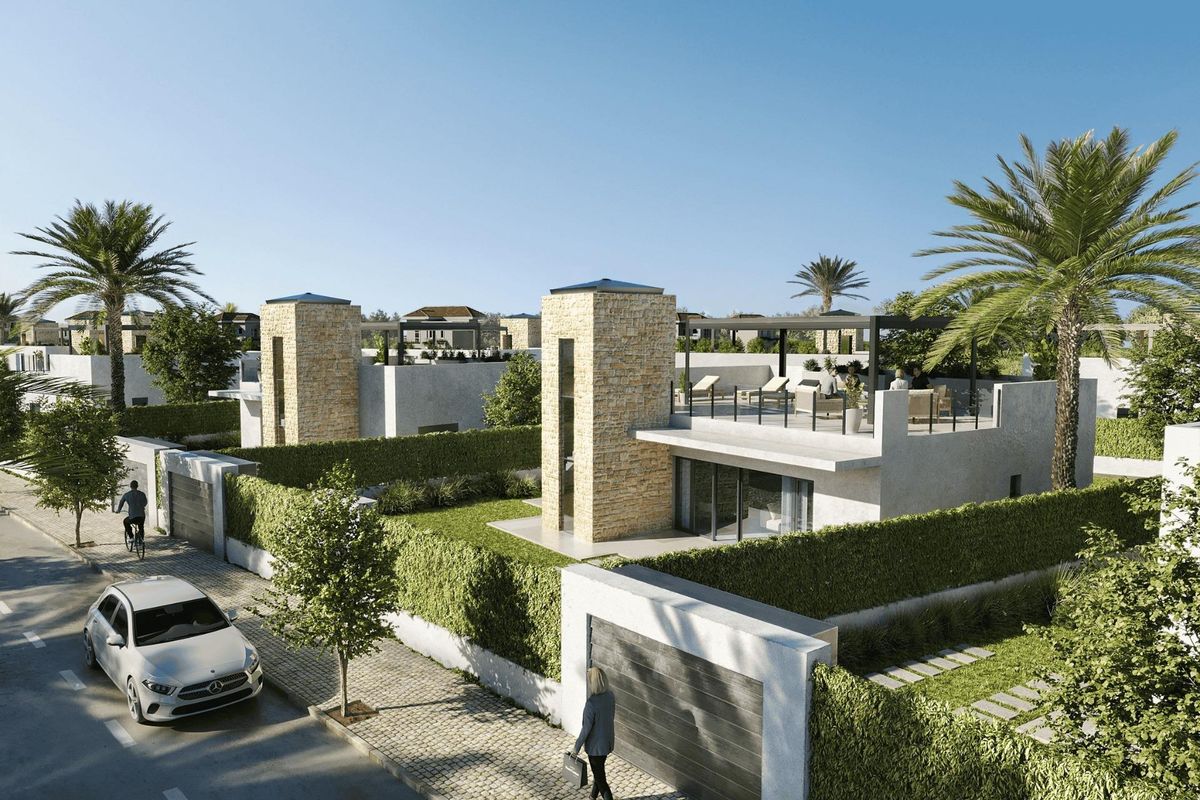 Rooftop solarium with pergola in Lorca villa