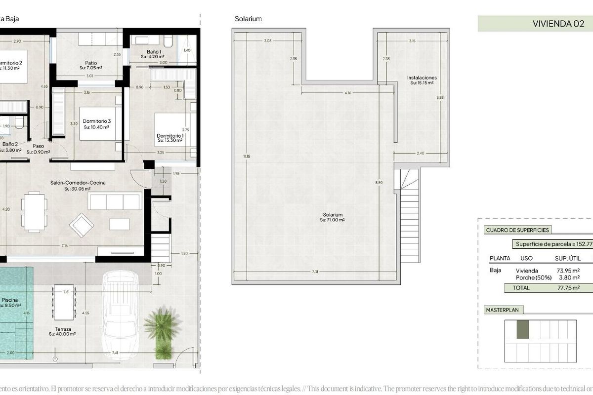 3-Bedroom Town House in Alhama De Murcia
