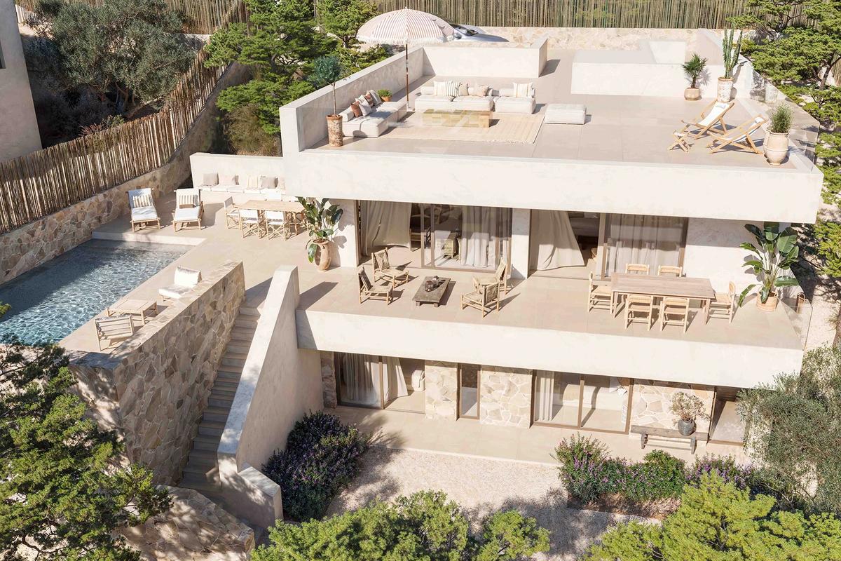 Elegant bedroom in Las Colinas villa