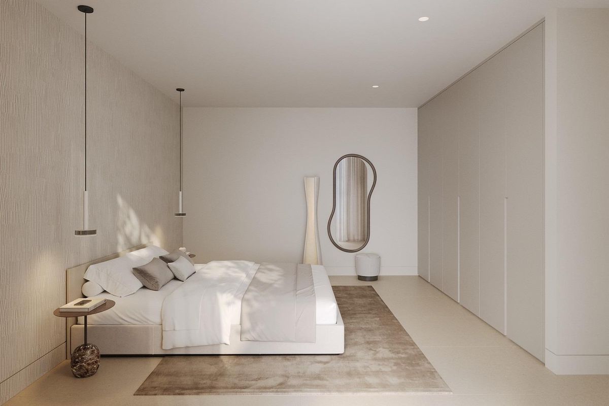 Bedroom decor in Marbella town house