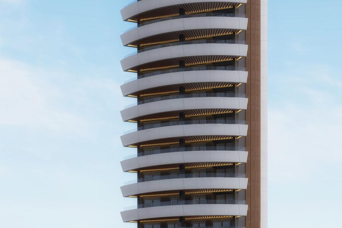 Zwembad bij penthouse complex in Calpe