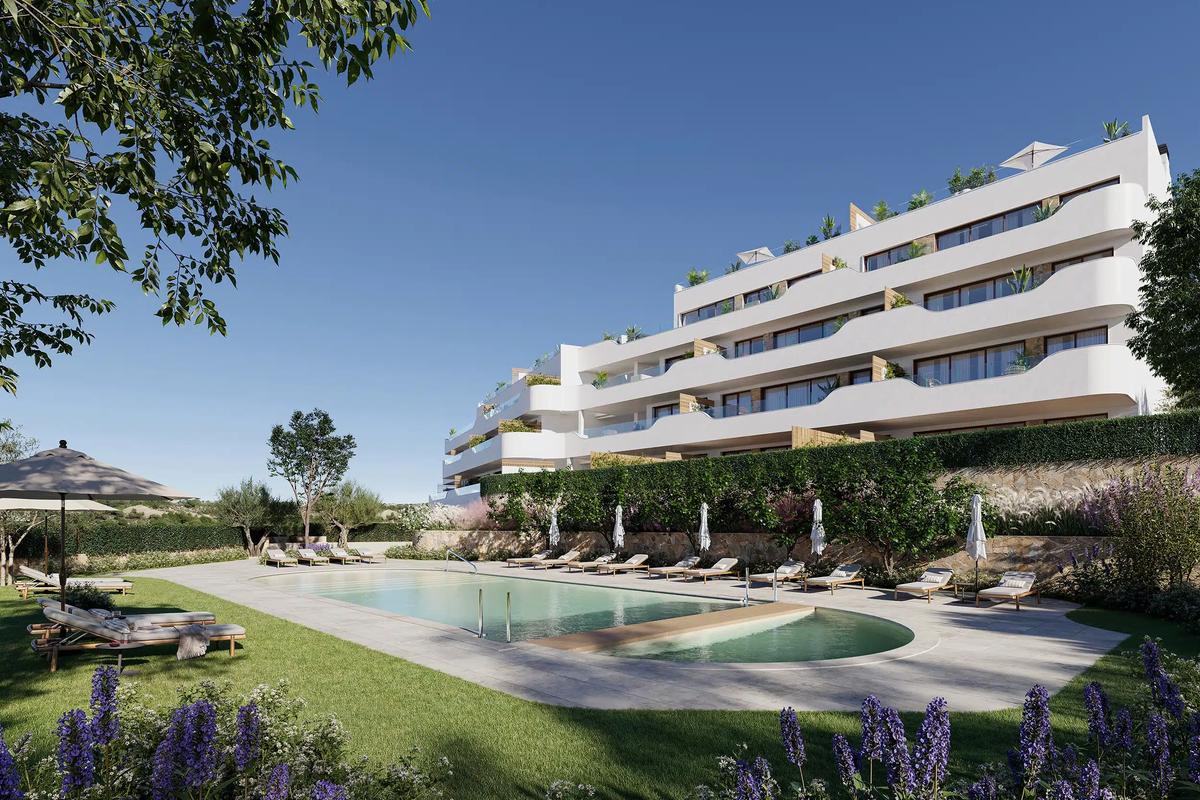 Spacious terrace of Las Colinas apartment