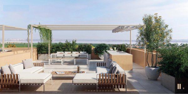 Ground floor apartment in Torrevieja with terrace view
