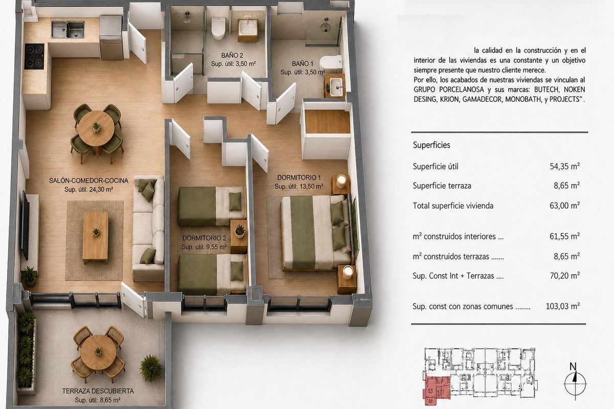 Villajoyosa apartman épület homlokzata