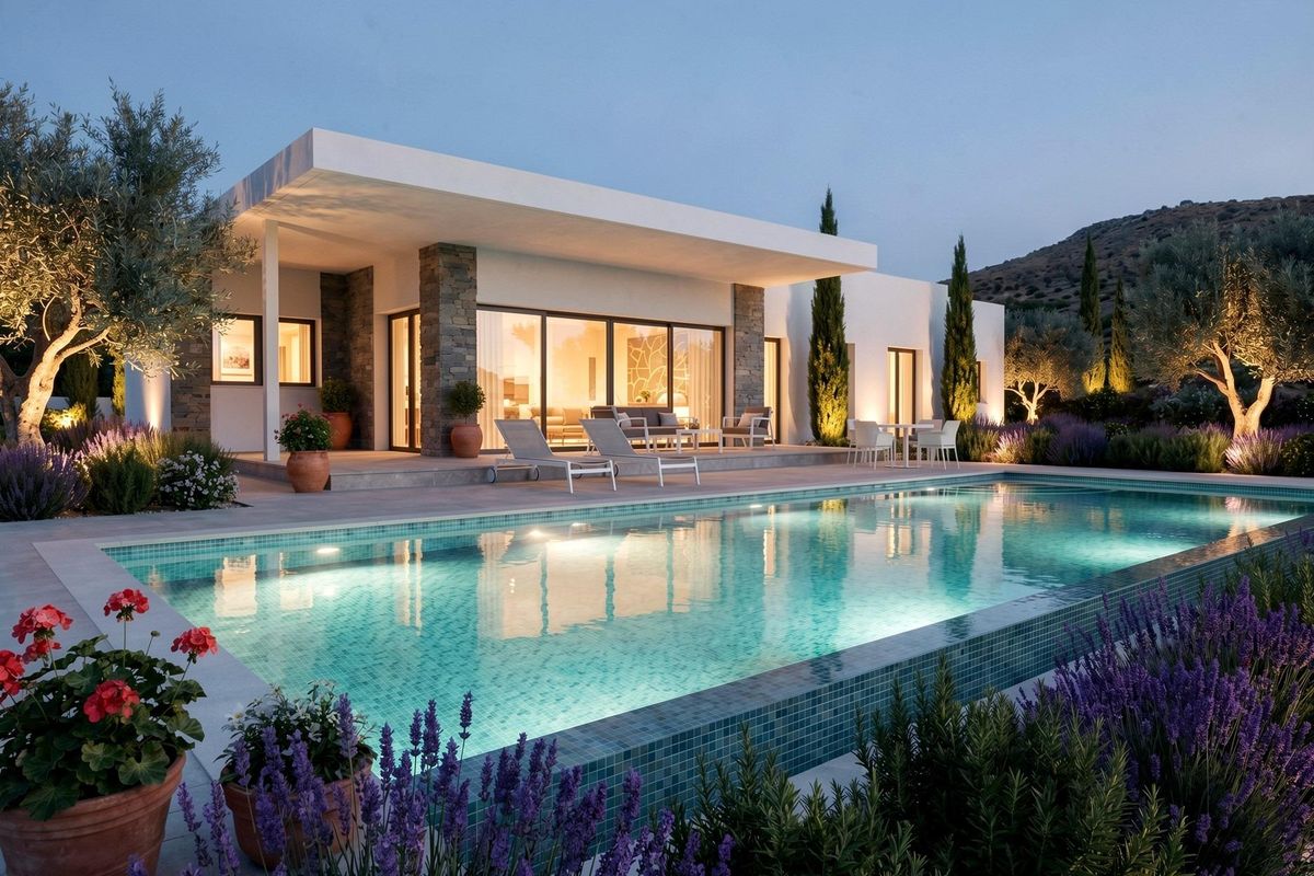 Spacious living area in Pinoso villa
