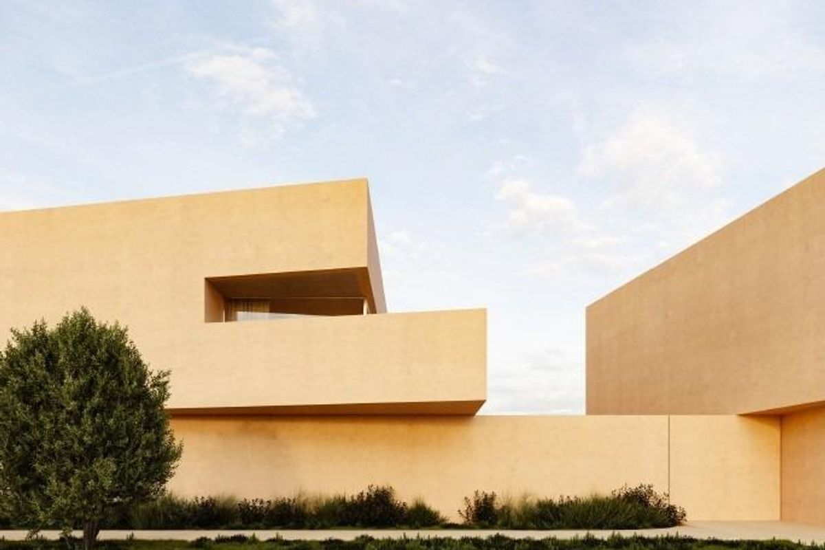 Bedroom in Los Balcones apartment with en suite