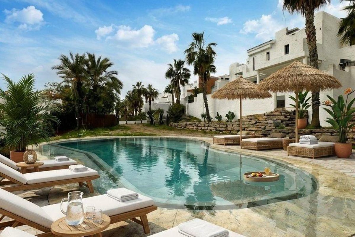 Duplex in Estepona met zeezicht en terras