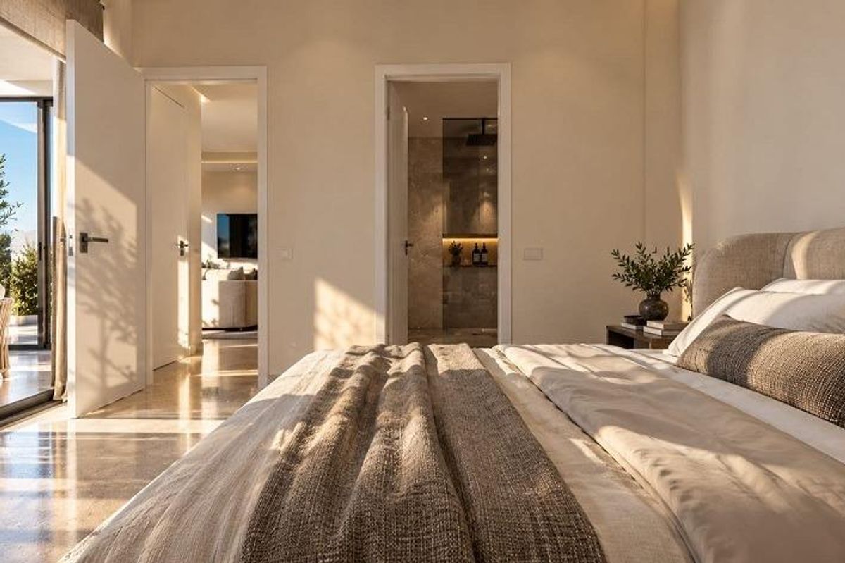 Zweites Schlafzimmer der Villa in San Luis