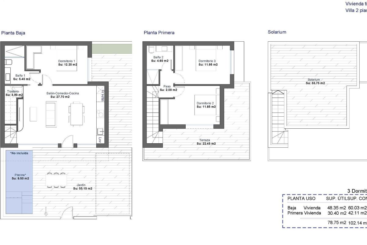 Villa modern konyha Alhama De Murcia