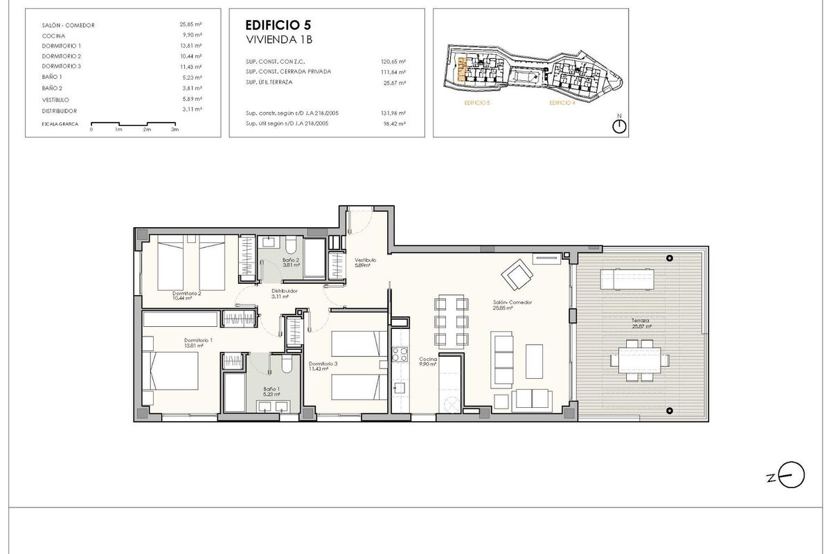 Scenic view of Casares white village